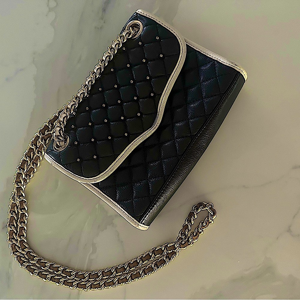 Rebecca Minkoff authentic black leather crossbody bag